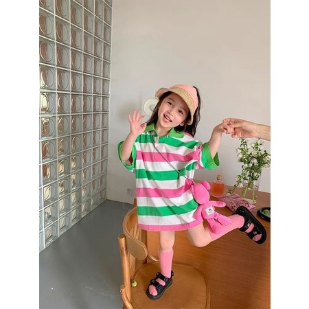 Đầm Polo Suông Phong Cách Korea Cho Bé D.A.K(không kèm gấu)