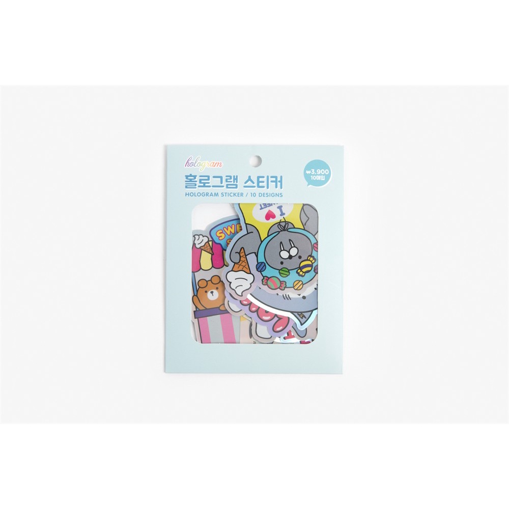 Set 10 Nhãn Dán ARTBOX Hàn Quốc Họa Tiết Những Người Bạn Galapagos