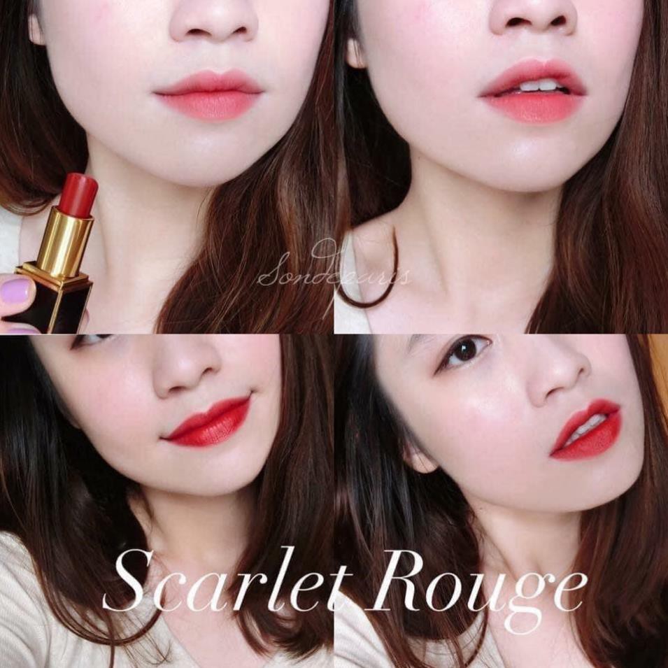 Son Tom Ford Scarlet Rouge 16 Màu Đỏ Tươi Vỏ Cam Limited