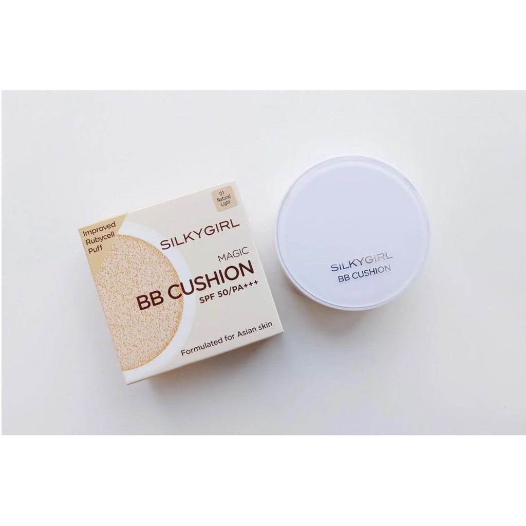 Phấn Nước Che Phủ Tốt, Kiềm Dầu Hiệu Quả Silkygirl Magic BB Cushion SPF50/PA+++ 15g