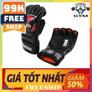 FREESHIP 🎁 Găng tay MMA hở ngón 03 ⚡ Găng tay đấm bốc hở ngón