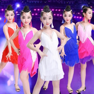 Đầm khiêu vũ latin cao cấp bé gái