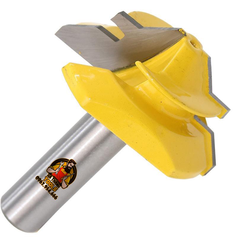 Mũi Phay Ghép Ván Gỗ - Mũi Soi Ghép Góc Vuông Cốt 12.7mm - Ghép Được Ván Dày 12.7 - 24 mm
