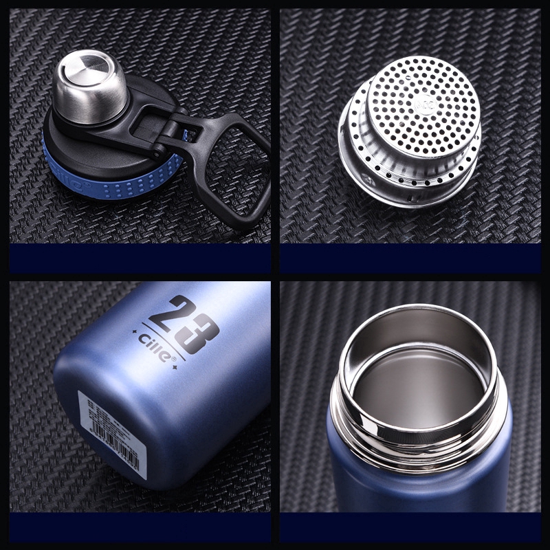 Bình nước mang đi du lịch 680ml lõi thép không gỉ 304 kiểu thể thao