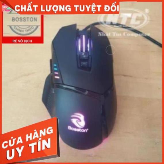 Chuột game 6D cao cấp Bosston GM800 Led đa màu cực đep