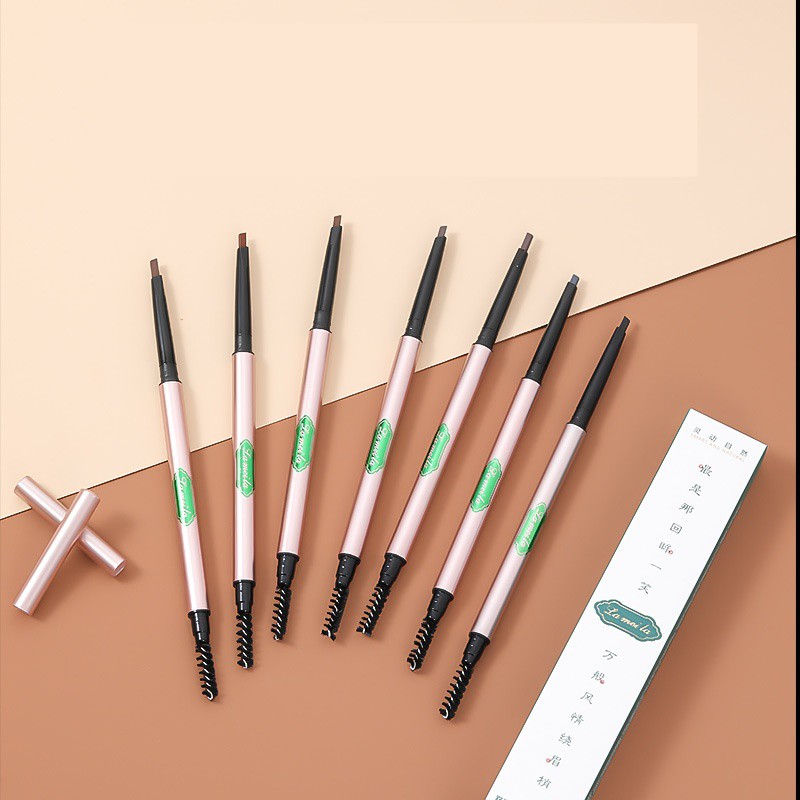 [Sỉ-Rẻ] Chì kẻ mày 2 đầu Lameila 805 đầu bút mềm, dễ vẽ, đường kẻ mảnh, rõ nét, không trôi [Lẻ-Sỉ]