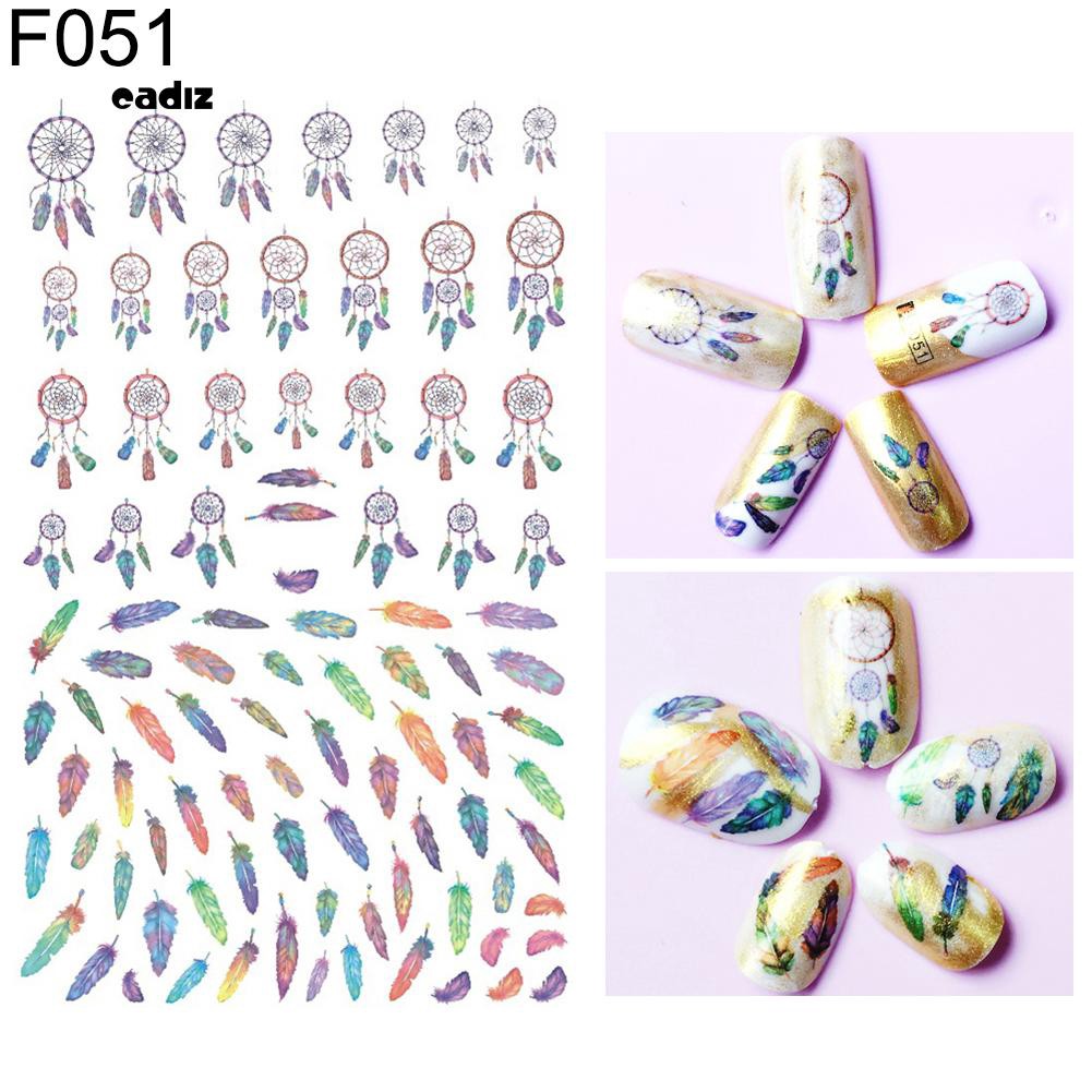 Tấm sticker dán trang trí móng tay xinh xắn