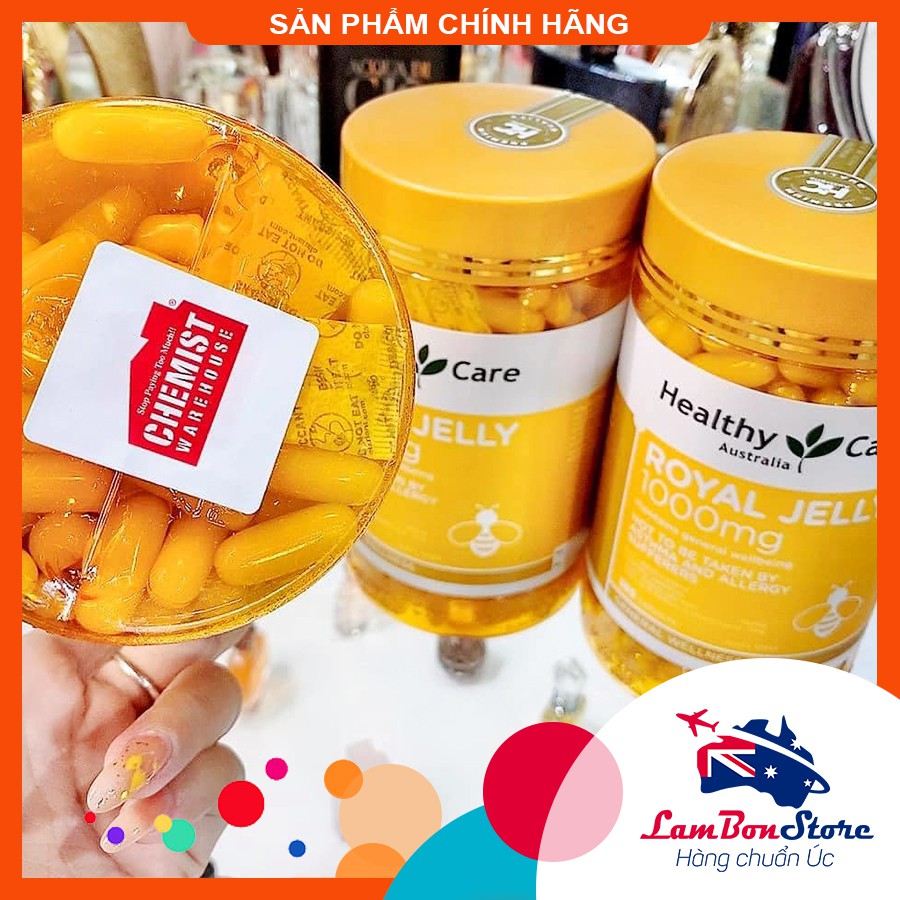 [Tem CHEMIST] Sữa Ong Chúa Healthy Care Royal Jelly 1000MG 365 viên - Xuất xứ Úc | BigBuy360 - bigbuy360.vn