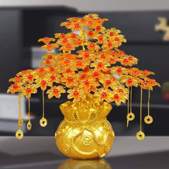 Combo phụ liệu cây kim tiền 10 nhánh, kèm thỏi dây thịnh vượng hoa phale bán chạy nhất 2022,hoa chưng tết