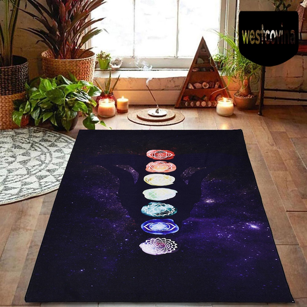 [Hot]☀ Thảm Tập Yoga / Đi Biển Mùa Hè Họa Tiết Chakra