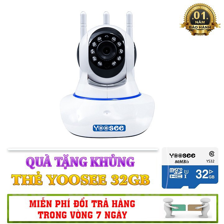 Camera Giám Sát Yoosee 3 Râu + Thẻ nhớ