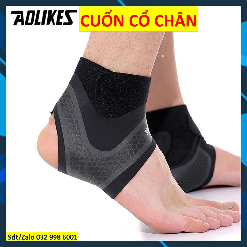 Đai quấn cổ chân bảo vệ cổ chân chính hãng Aolikes 1527 7130 7129 Băng mắt cá chân Băng cổ chân thể thao speed