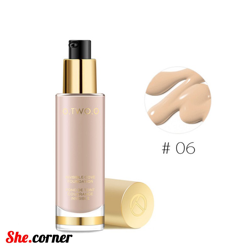 Kem nền O.TWO.O INVISIBLE COVE FOUNDATION 30ml che phủ cao mịn da 9983