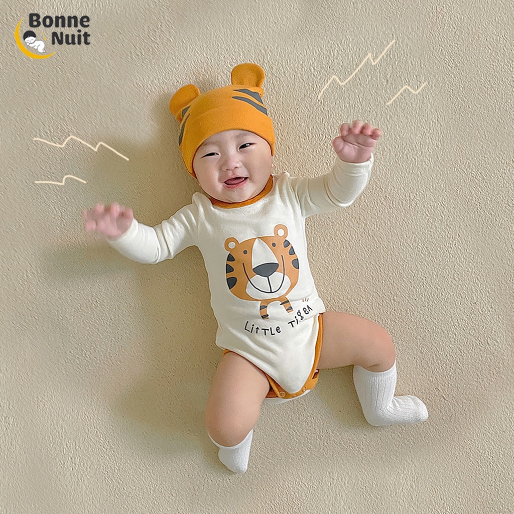 Set bodysuit hình hổ kèm nón, có đuôi siêu yêu cho bé yêu
