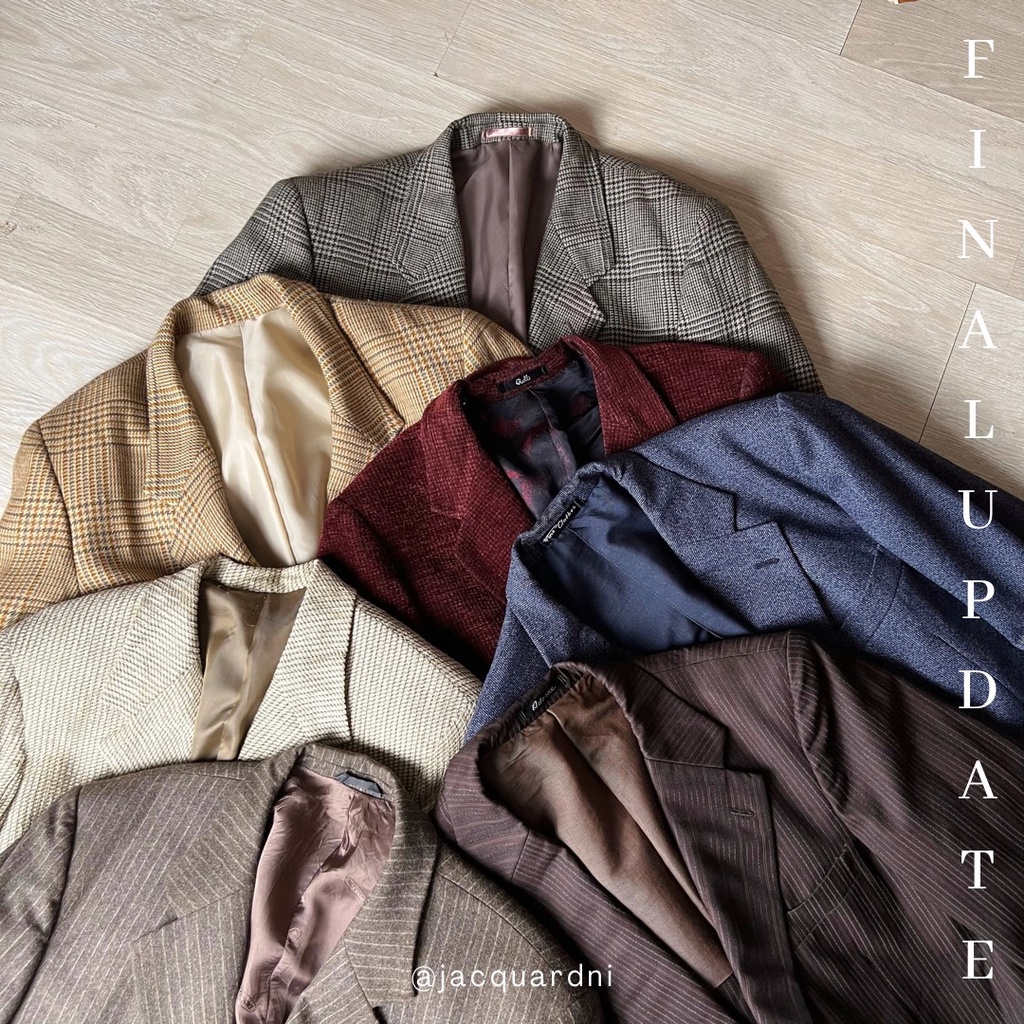 20 áo blazer 2hand/secondhand nam tông màu tối  được nhập trực tiếp từ Hàn và Nhật bản