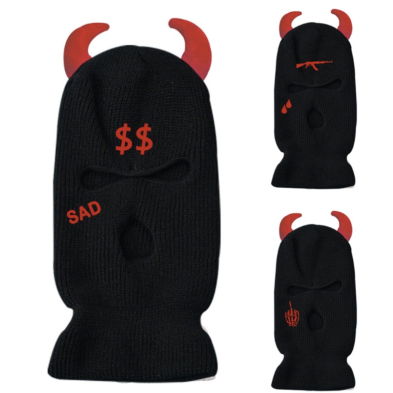 Mũ Len Che Phủ Cổ 3 Lỗ Thoáng Khí Cho Các Hoạt Động Ngoài Trời