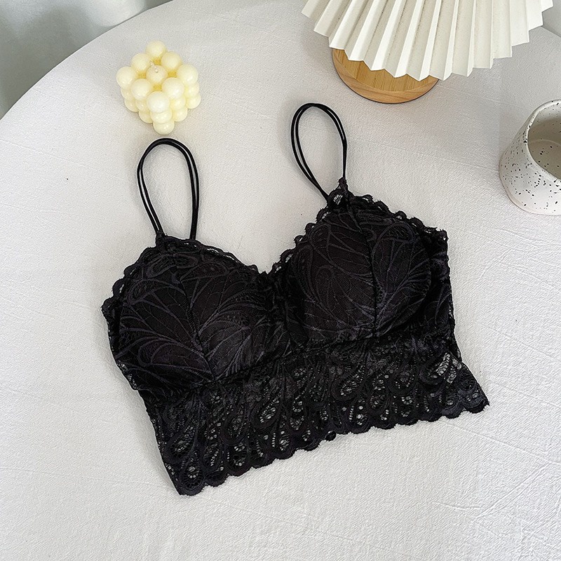Áo Bra ren áo hai dây lót nữ họa tiết hoa gợi cảm tôn vòng một sexy quyến rũ Pasana0233
