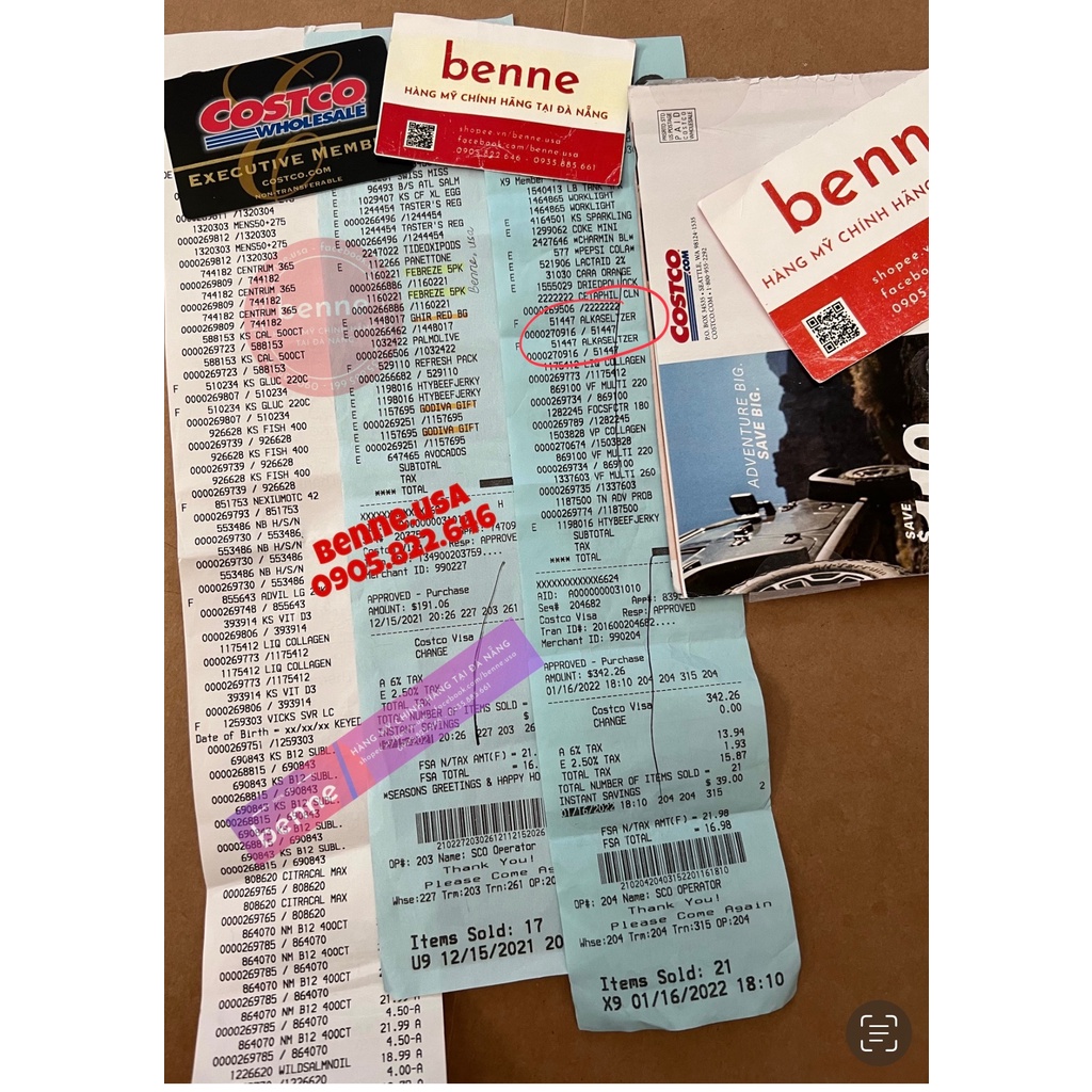 Viên sủi Alka Seltzer Orginal Flavor hỗ trợ giảm đau của Mỹ