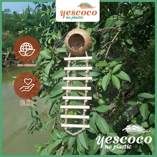 Tổ chim Gáo Dừa 8 thang Gỗ || YESCOCO XƯỞNG SX