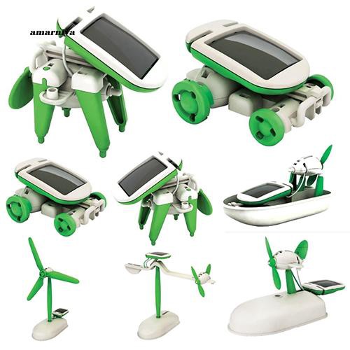 Bộ đồ chơi robot hệ mặt trời 6 trong 1 sử dụng năng lượng mặt trời