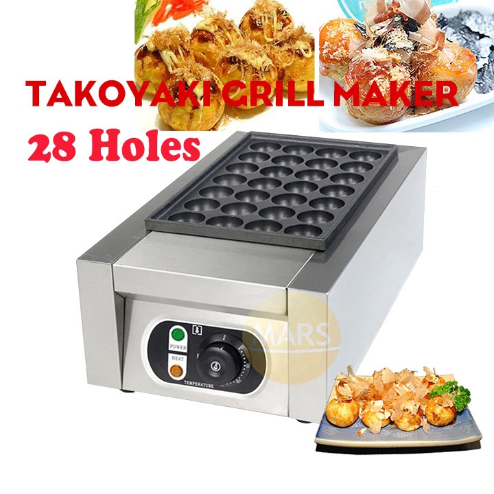 [Mã ELHADEV giảm 4% đơn 300K] Máy làm bánh bạch tuộc nhật bản takoyaki khuôn 28 lỗ sử dụng điện