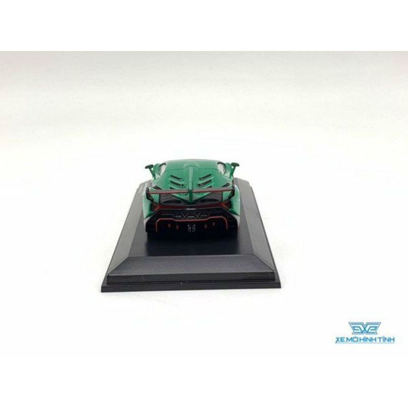 Xe Mô Hình Lamborghini Veneno Mui Cứng 1:64 Kyosho (Xanh Lá)