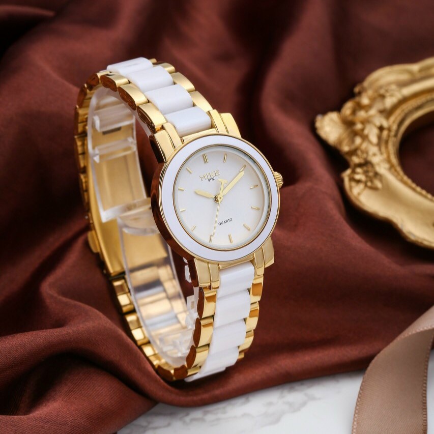 Đồng hồ nữ dây kim loại Mike 8172 mặt tròn chính hãng, chống nước bảo hành 12 tháng