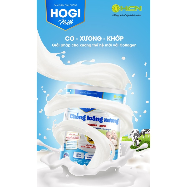 Sữa chống loãng xương Hogi milk 400g giúp xương chắc, tăng cường Canxi khỏe khớp
