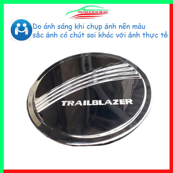 Ốp nắp xăng Trailblazer 2019-2023 mạ crom bảo vệ chống trầy trang trí ô tô