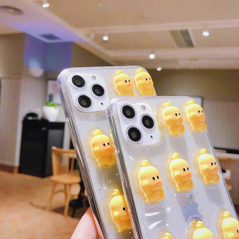 Ốp Điện Thoại Mềm Hình Chú Vịt Vàng Đáng Yêu Cho Iphone 11 Apple 8 Plus / 7 P / X / Xr Ixs Max | BigBuy360 - bigbuy360.vn