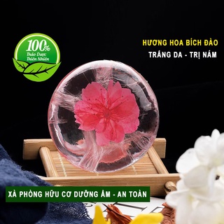 Xà Bông Handmade Hữu Cơ Tinh Chất Hoa Anh Đào Cho Da Nám, Hương Thơm Tự Nhiên Quyến Rũ