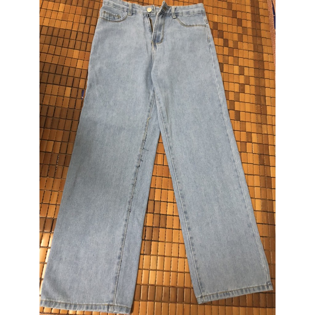 Quần jean ống rộng, quần bò ống rộng Coca Unisexstore cạp cao đủ size hàng shop QB01 | BigBuy360 - bigbuy360.vn