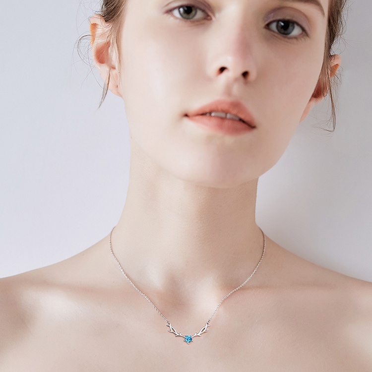 Dây Chuyền Bạc Nữ - YiLu Sừng Hươu Mùa Thu - Vòng Cổ Bạc Sterling M.Lady jewelry