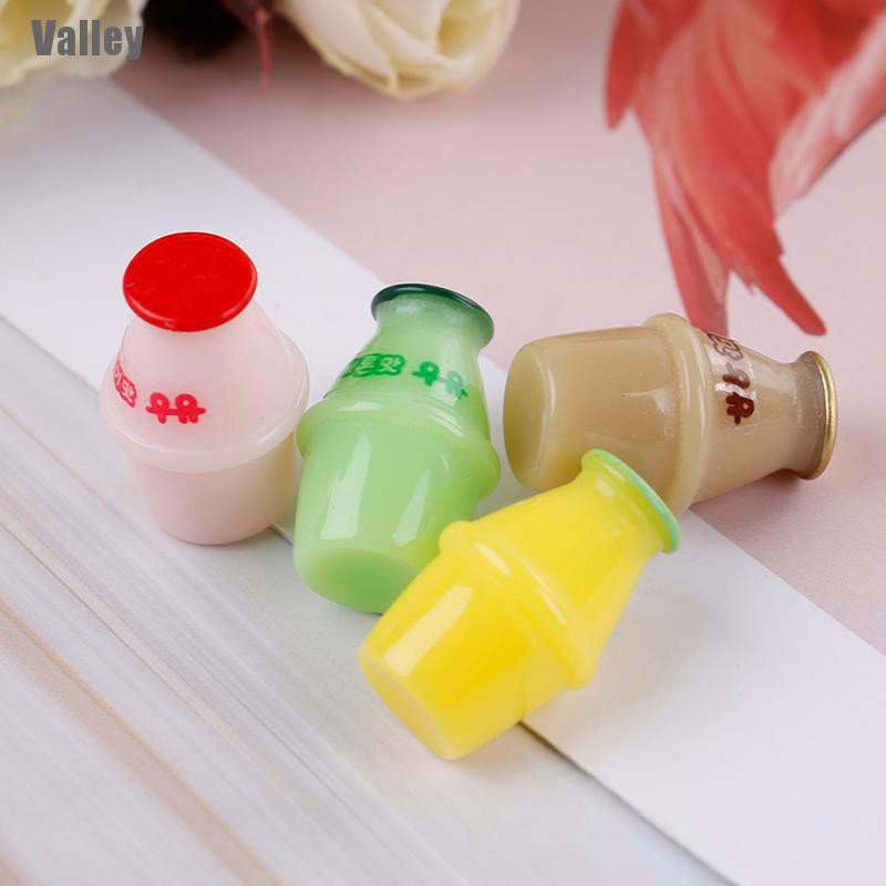 Set 4 Chai Sữa Đồ Chơi Búp Bê Trang Trí Nhà Búp Bê