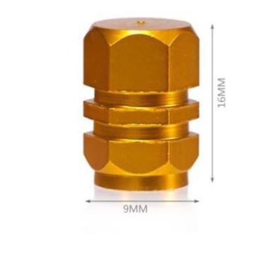 Bộ 4 ốc nhôm nắp chụp trang trí bảo vệ đầu van bơm hơi lốp bánh xe ô tô