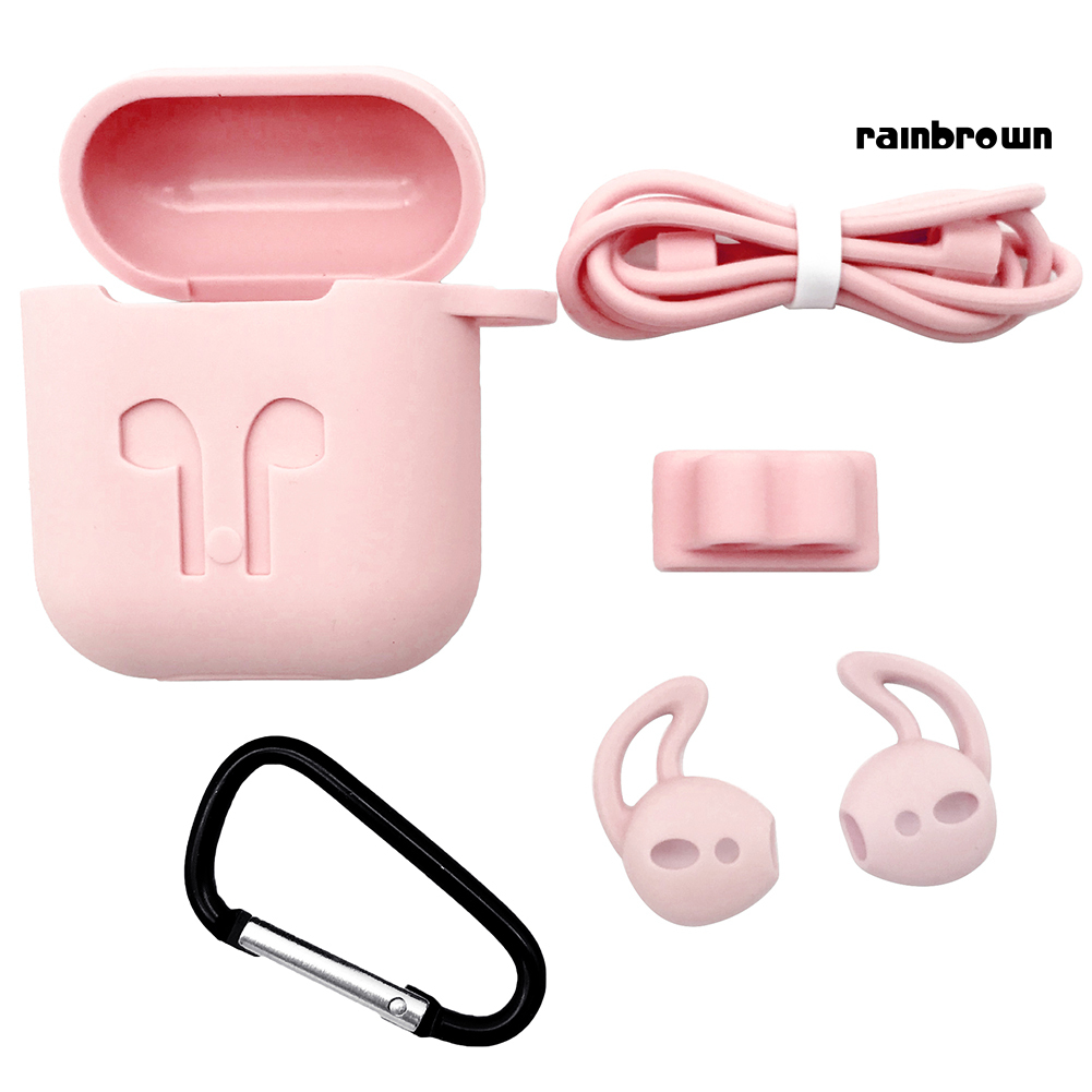 Set 5 Nút Silicone Bọc Tai Nghe Chống Thất Lạc Cho Airpods 1 / 2