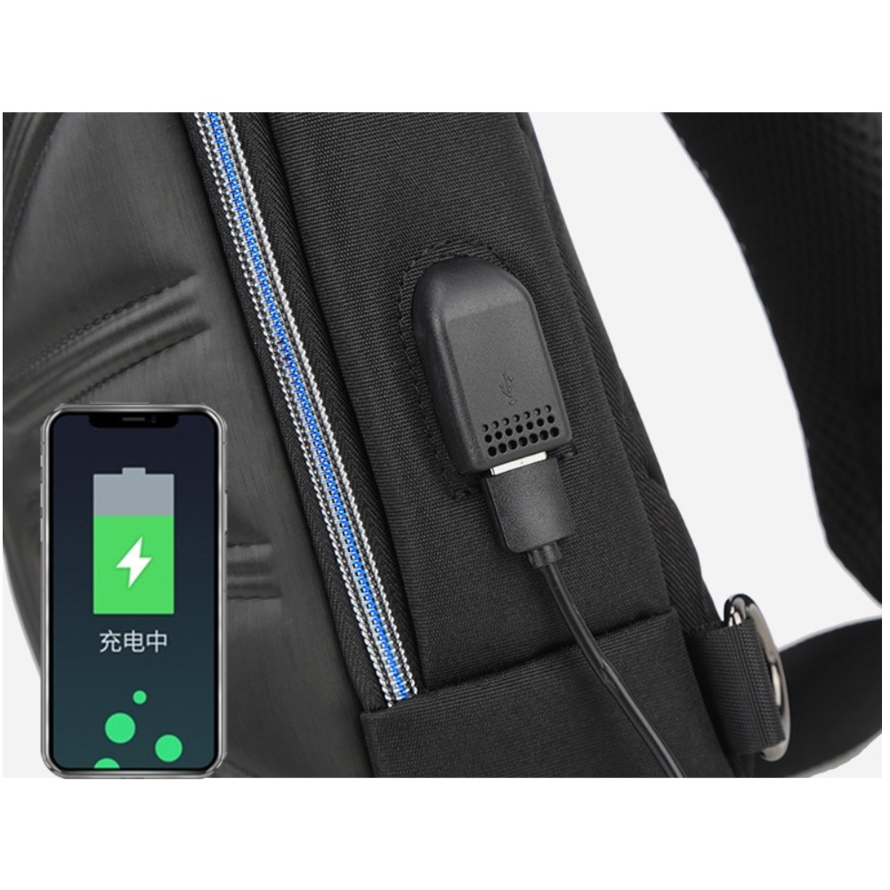 Túi đeo chéo nam tích hợp khóa chống trộm chống nước cao cấp phong cách mới