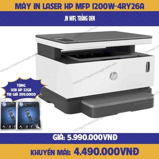 Máy in đa chức năng HP Neverstop Laser MFP 1200w Wifi-hàng chính hãng