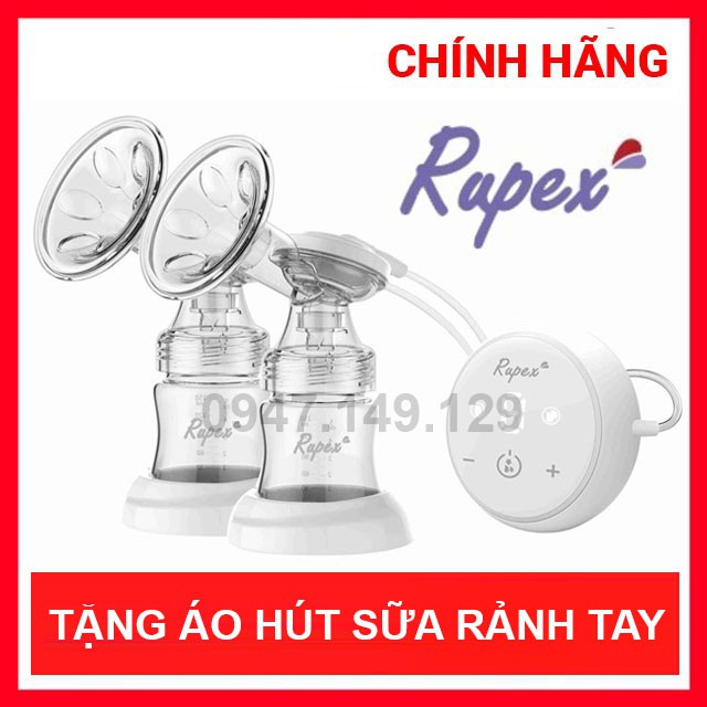 [ Tặng Áo Rảnh Tay] Máy hút sữa điện đôi Rupex gốc Anh có pin sạc