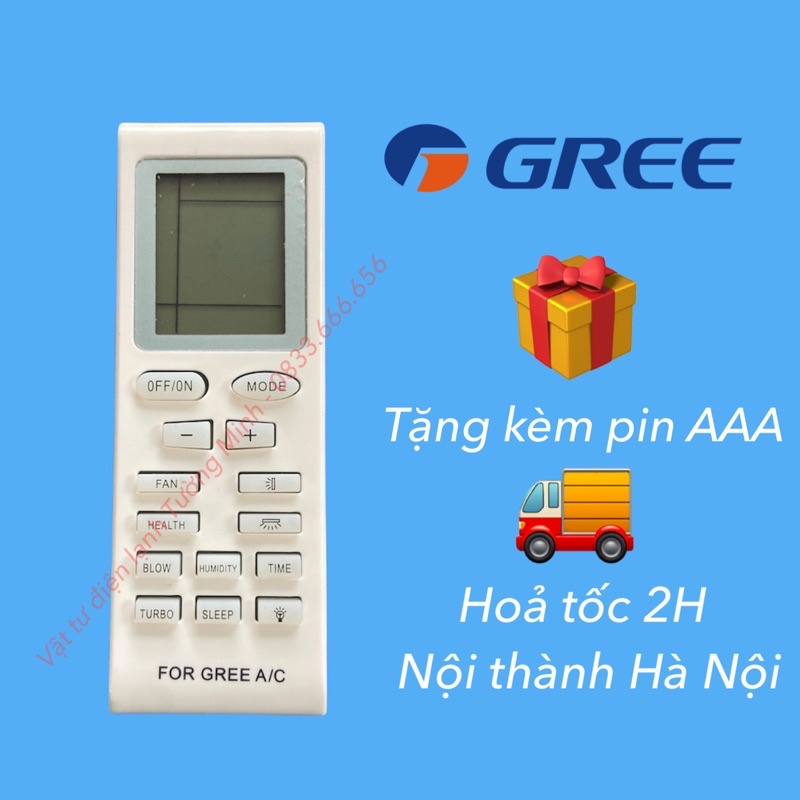 Remote điều khiển điều hoà máy lạnh GREE