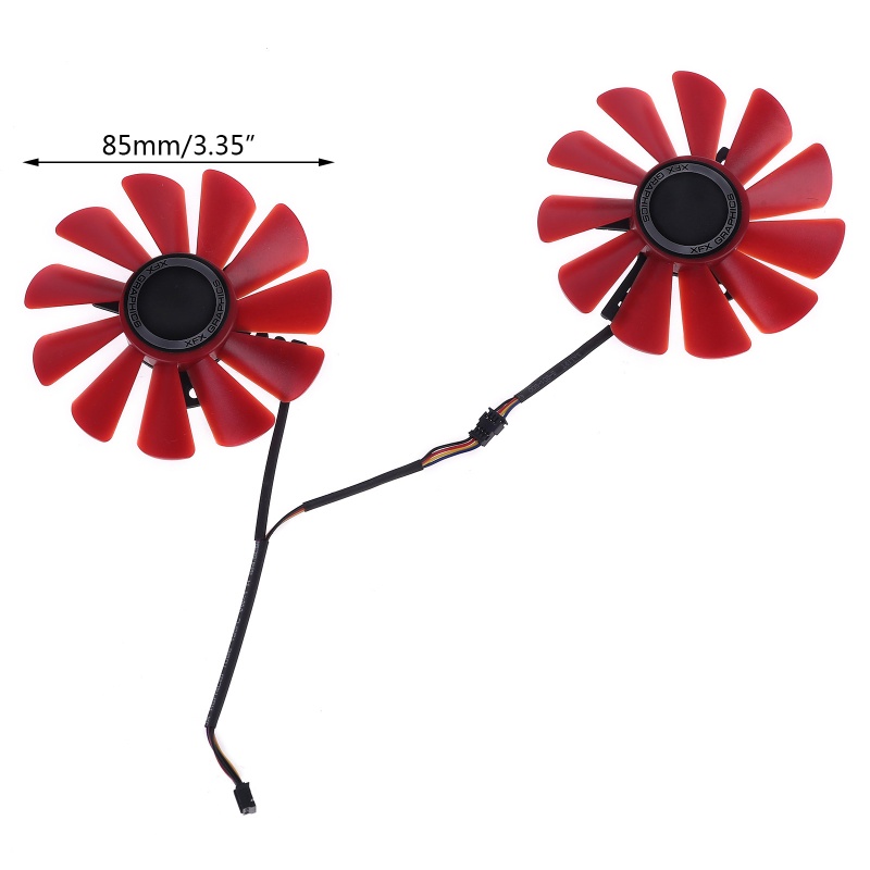 Bộ 2 Quạt Tản Nhiệt 85mm RX-570-RS RX-580-RS FD10U12S9-C Cho XFX RX470 RX570 RS RX580 RS