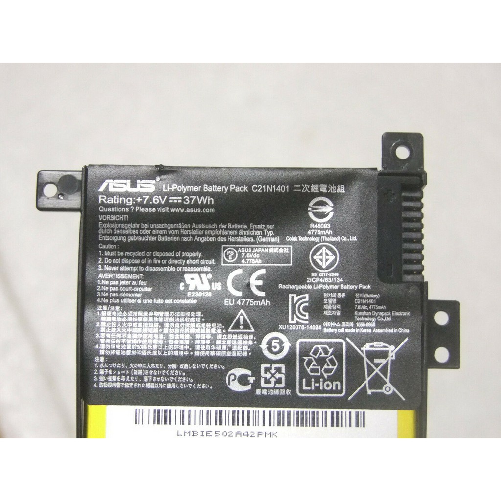 Pin laptop Asus X454 X454L X454LA X454LD - R554 - C21N1401. Bảo hành toàn quốc