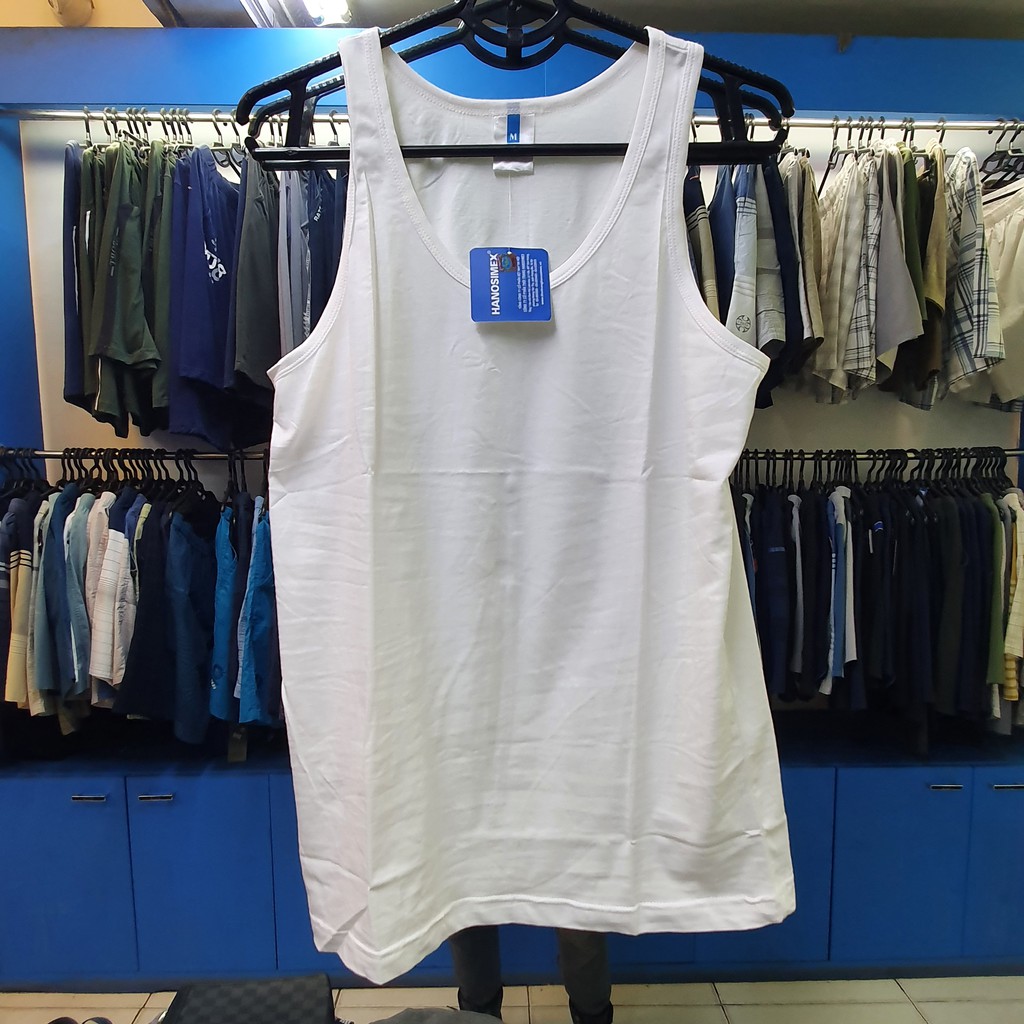 Áo Ba Lỗ Trắng Truyền Thống HANOSIMEX