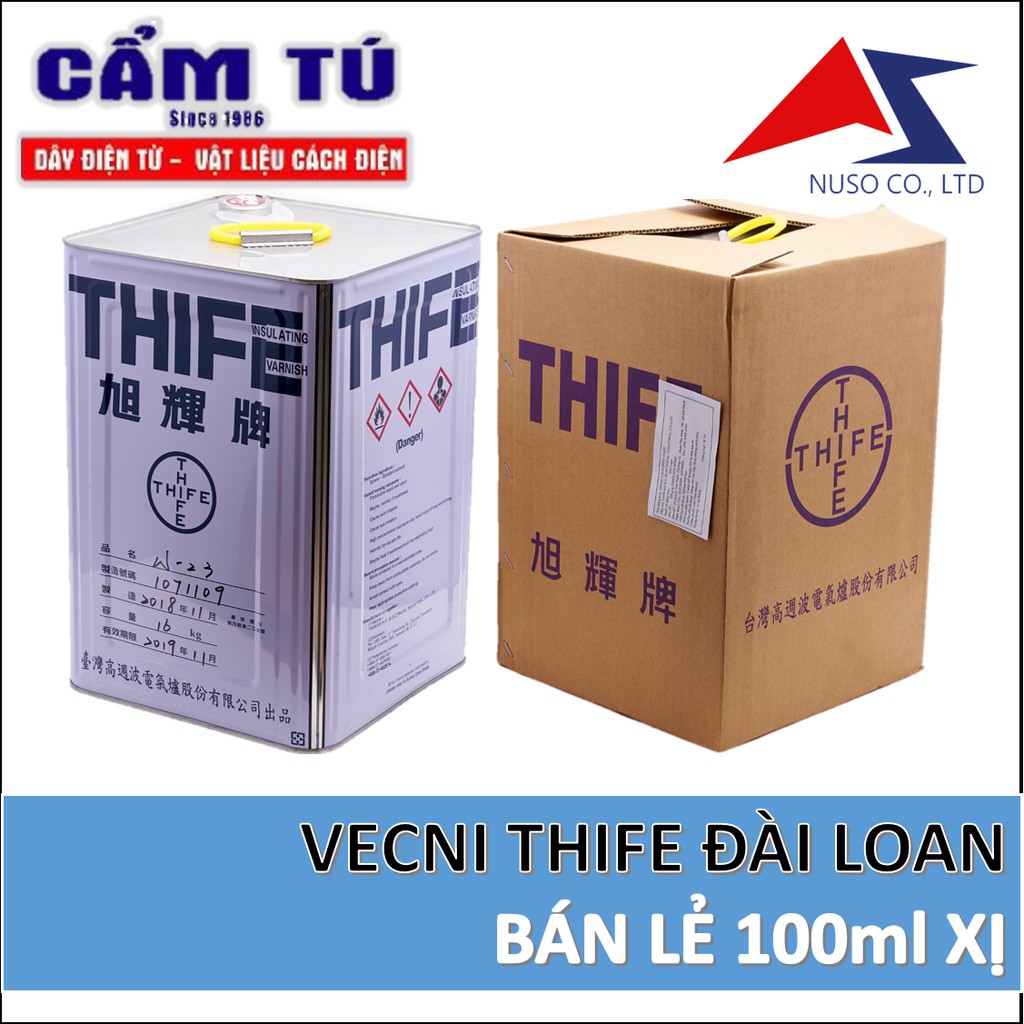 Keo cách điện vecni w23 THIFE Đài Loan bán xị 250ml chịu nhiệt dưới 155 độ C