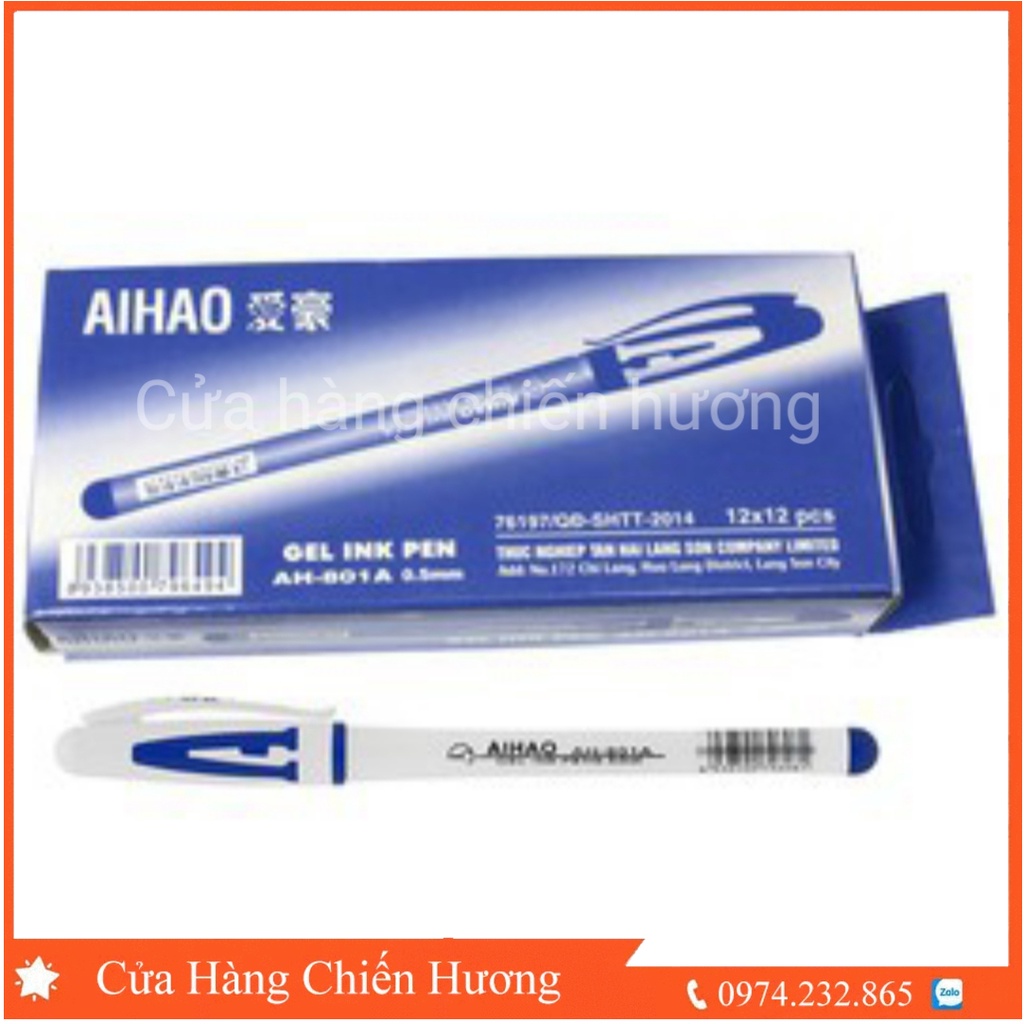 Hộp 12 Bút gel chữ A ngòi 0,5mm