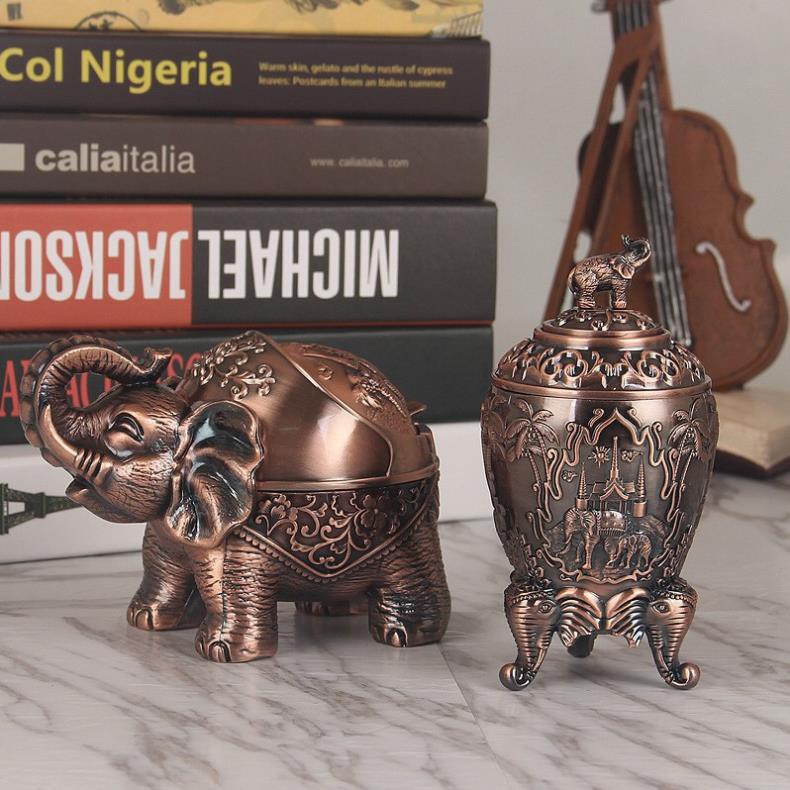 Ống tăm trứng con voi bằng hợp kim đồng CN sang trọng