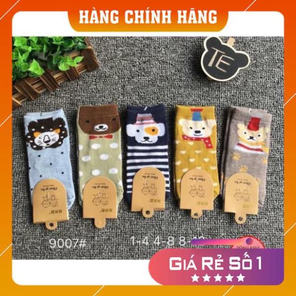 Set 10 đôi tất cổ cao hình con vật đáng yêu có size cho bé 1-13 tuổi mã 9007 - Video+ảnh thật