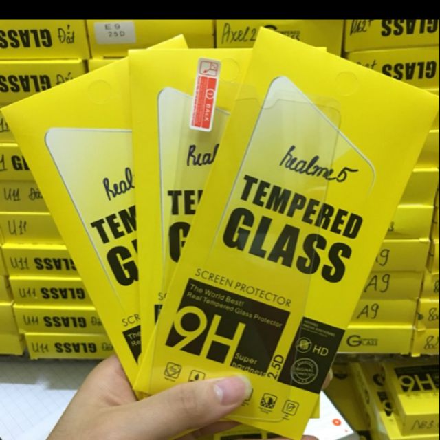 Combo 3 kính cường lực Oppo Realme 5 cao cấp