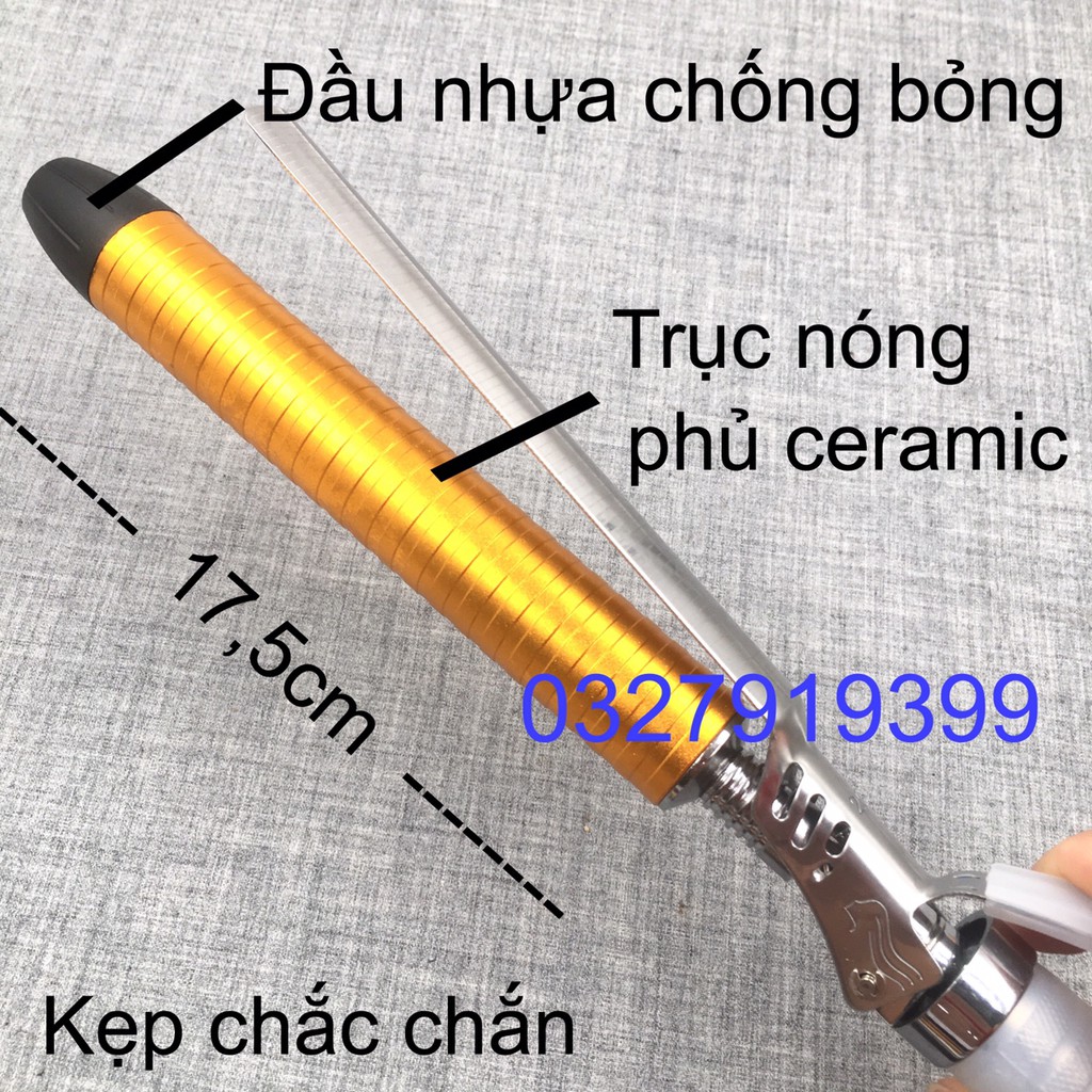 [Free Ship] Máy uốn tóc chuyên nghiệp  VIGOR V401 ( xoay trục )