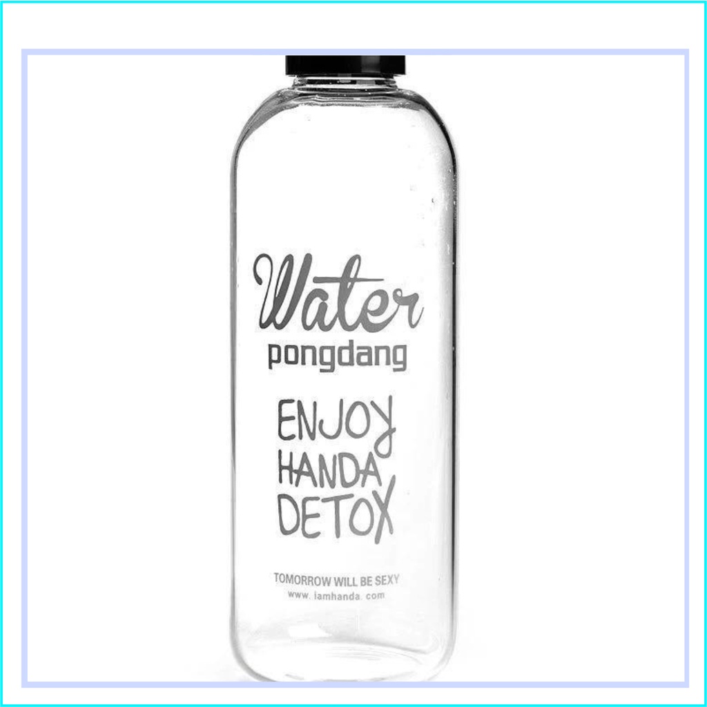 Bình Nhựa PONGDANG Detox 1000ml + tặng kèm túi vải